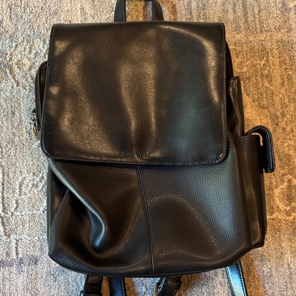 Nine West Black Leather Backpack - Picture 10 of 10